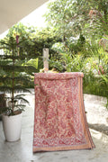 Peach Paisley Hand-Block Printed Pure Cotton Summer Dohar 60x90